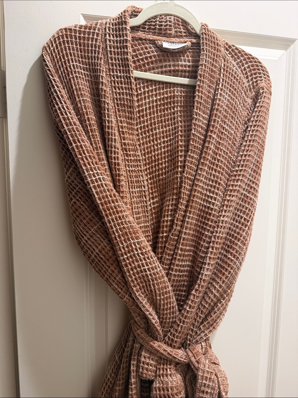 Parachute Waffle Robe in Warm Brown
